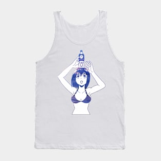 WATER BOTTLE (ALTERNATE) - SAD JAPANESE ANIME AESTHETIC Tank Top